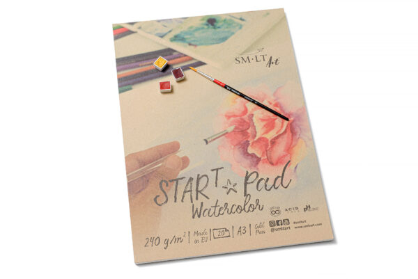 Watercolor sketchbook Smiltainis A5 20 sheets 240 g/m2