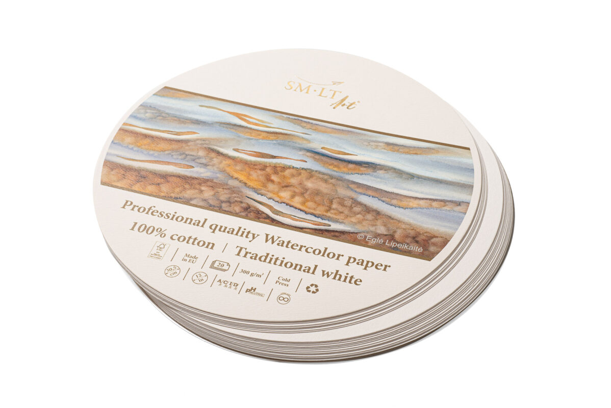Round watercolor pad 160 mm