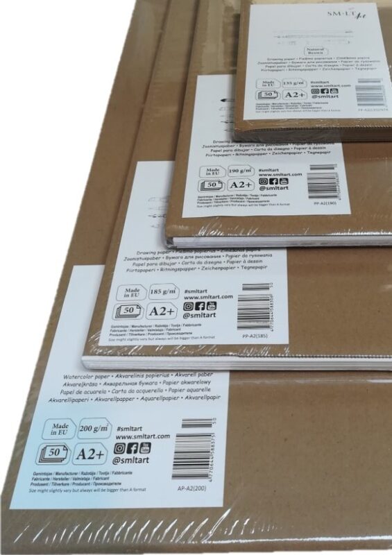 100% cotton watercolor paper sheets, A1+, 300 gsm